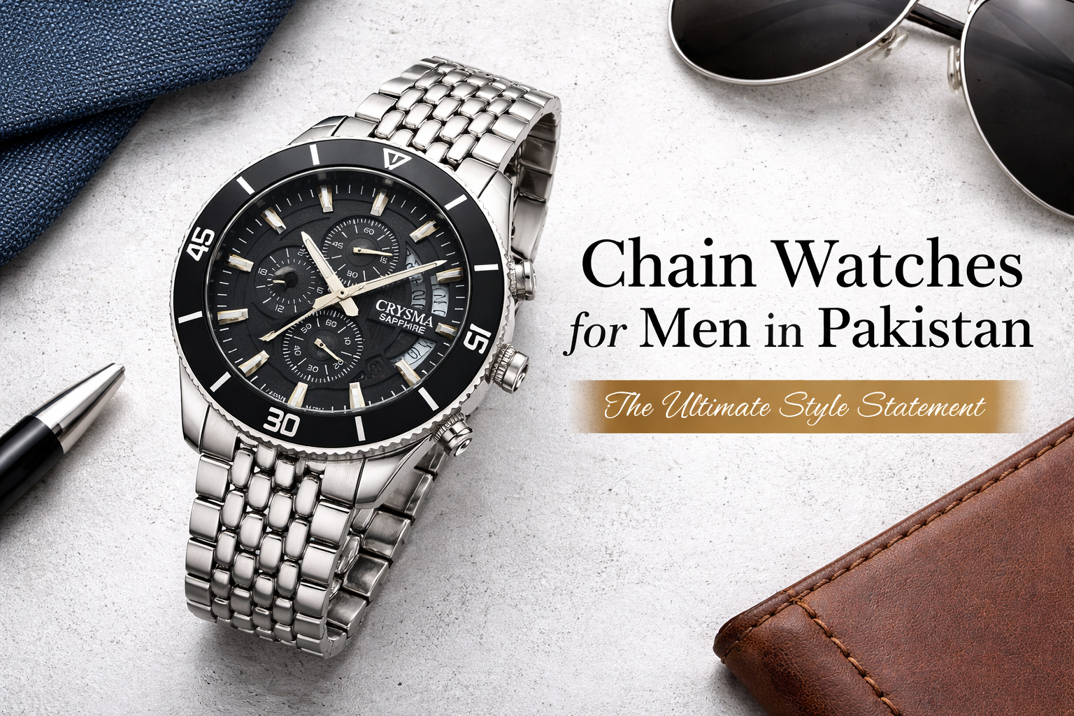 chain watches for men