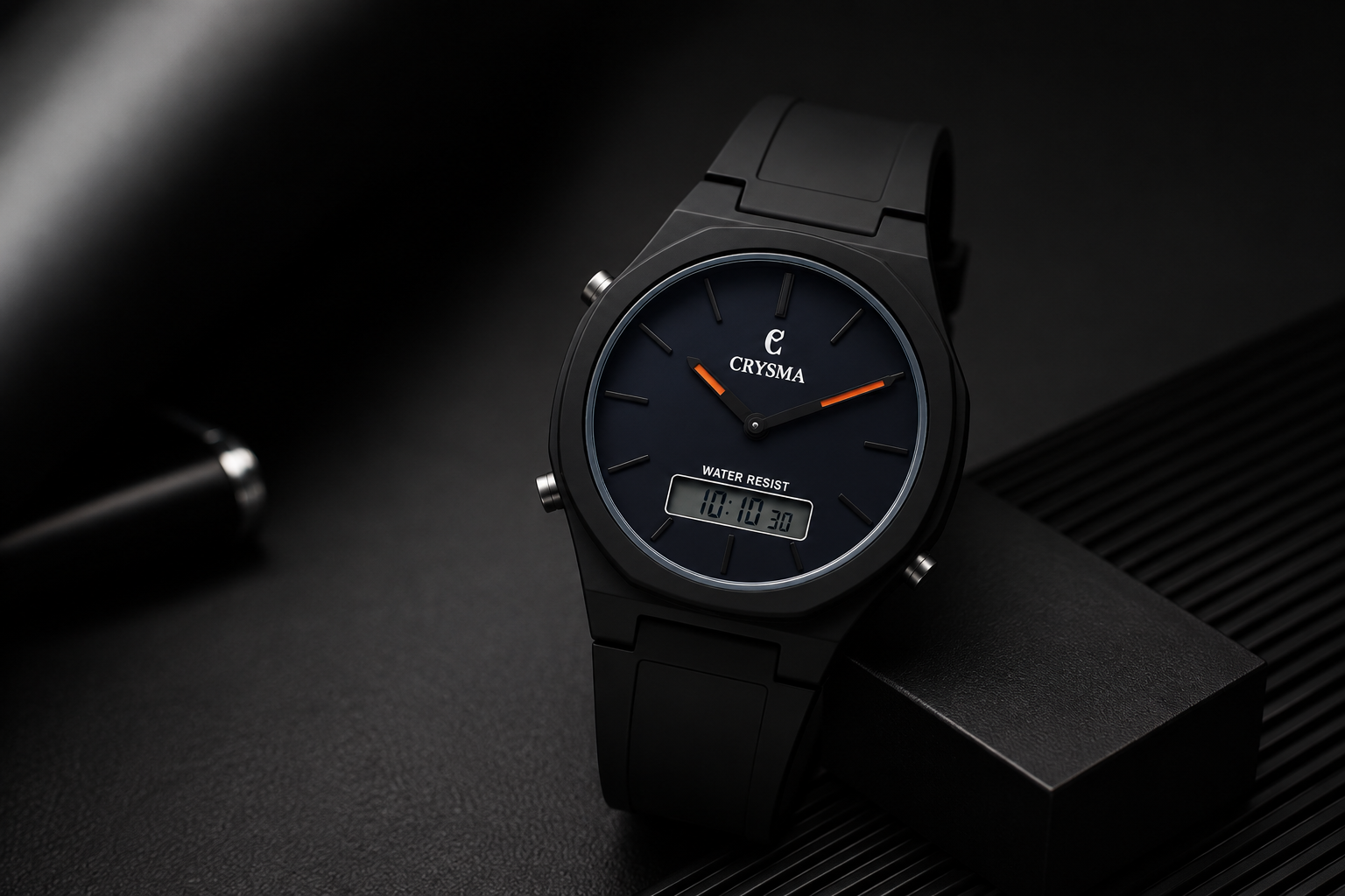 Mens Silicone Strap Watch